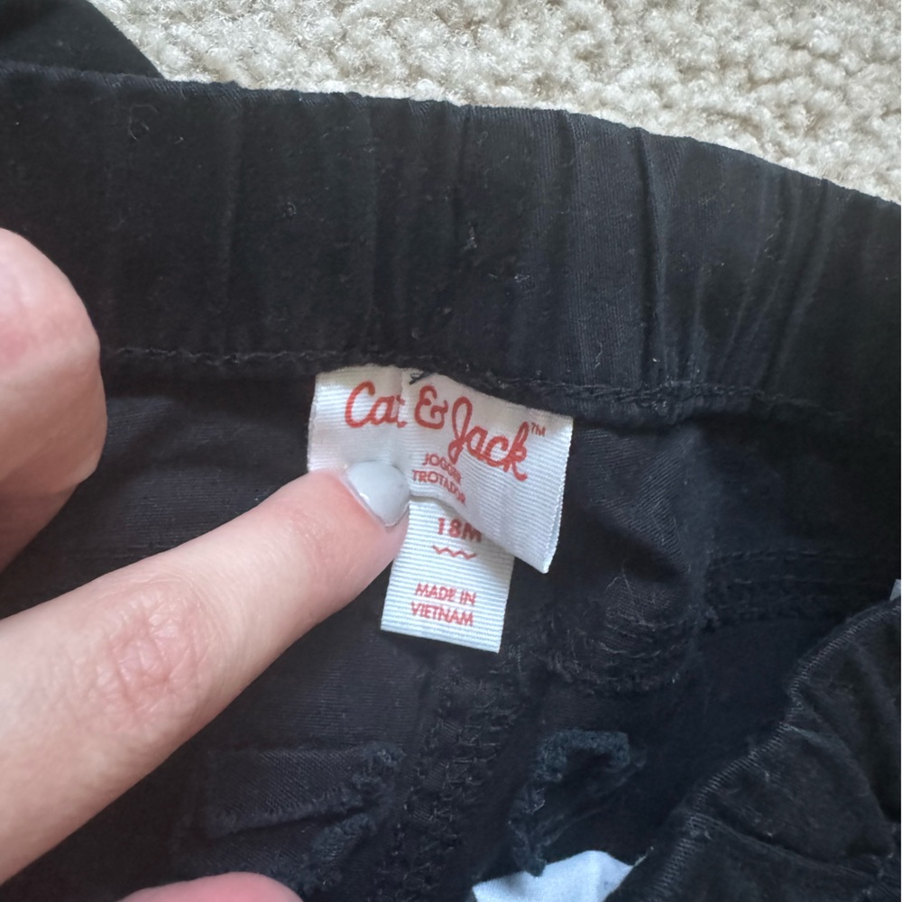 🖤 Cat & Jack Black Jogger Pants (18M) 🖤 - Picture 4 of 4